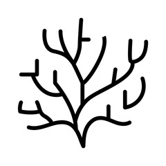 Coral icon vector image. Can be used for Ocean. © SAMDesigning