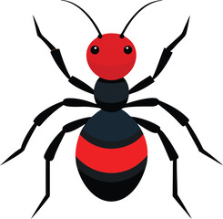 Close-up of a Velvet Ant Insect on Natural Ground – Detailed Macro Shot of Colorful Furry Wasp-Like Insect in Nature Habitat – Perfect for Educational, Scientific, and Nature-Themed Projects