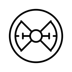 Fototapeta premium Radiation icon vector image. Can be used for Manufacturing.