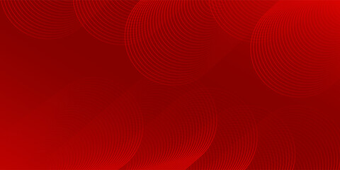 Red abstract background with glowing geometric lines. Gradient diagonal rounded lines element good art modern