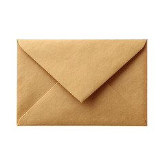 Brown paper envelope isolated on transparent background