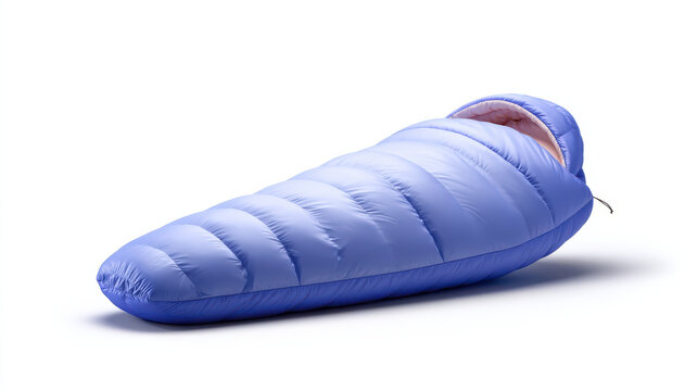 Sleeping bag designed for sub zero temperatures with insulated hood and quilted construction for warmth and comfort in cold weather