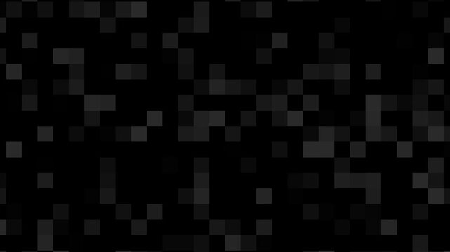 Abstract square pattern background pixel grid animation