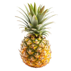 Fresh pineapple, vibrant yellow and green