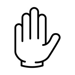 Obraz premium Biometric Hand icon vector image. Can be used for Biometrics.