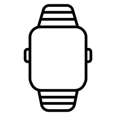 Obraz premium Biometric Smart Watch icon vector image. Can be used for Biometrics.