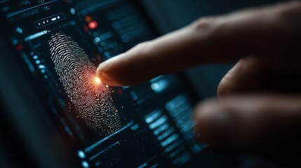 Biometric Access: Finger Activating Digital Fingerprint Scanner