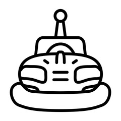 Bumper Cars icon vector image. Can be used for Bowling.