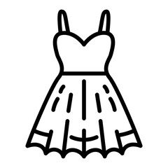 Summer Dress icon vector image. Can be used for Beach Resort.