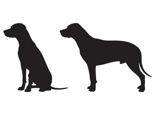 RHODESIAN RIDGEBACK DOG SILHOUETTE