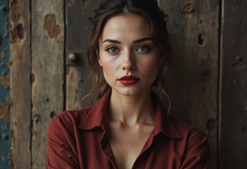 Makeup artist showcasing a stunning look during a Women's Day beauty session