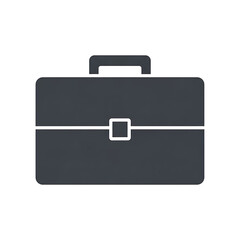 Dark Gray Textured Briefcase Icon with Rounded Corners and Top Handle.