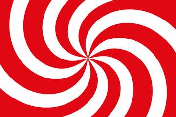red and white spiral