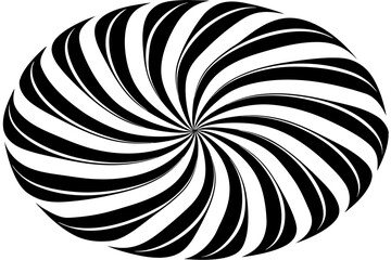 black and white spiral