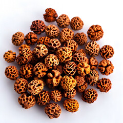 Decorative beads from tree seeds