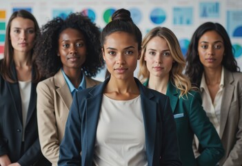 Obraz premium Group of women professionals at a World Water Day presentation
