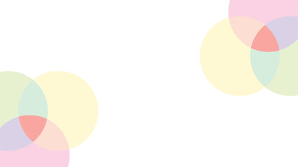 Colorful circles overlapping in an abstract background design
