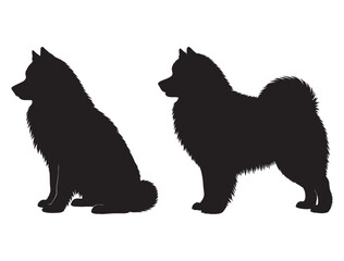 SAMOYED DOG SILHOUETTE