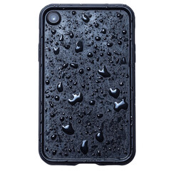 Waterproof phone case isolated on transparent background
