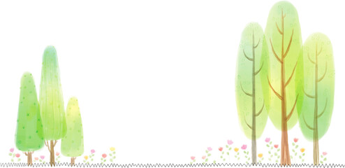 평화로운 전원 풍경