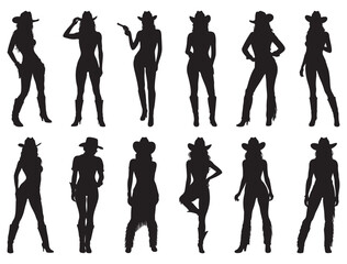 SEXY COWGIRLS SILHOUETTE