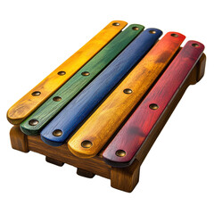 Xylophone isolated on transparent background