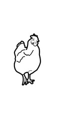 hen and chicken illustration