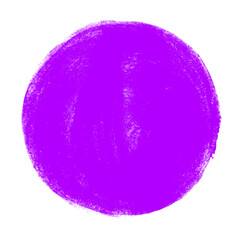Gemalter Kreis in lila violett - Pinsel Zeichnung