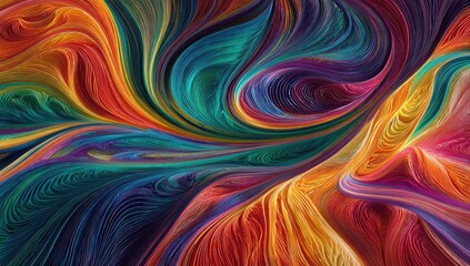 Naklejka premium Abstract swirling pattern of vibrant colors