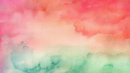 Obraz premium Watercolor Painting with Soft Gradients and Blended Hues for Calm Backgrounds