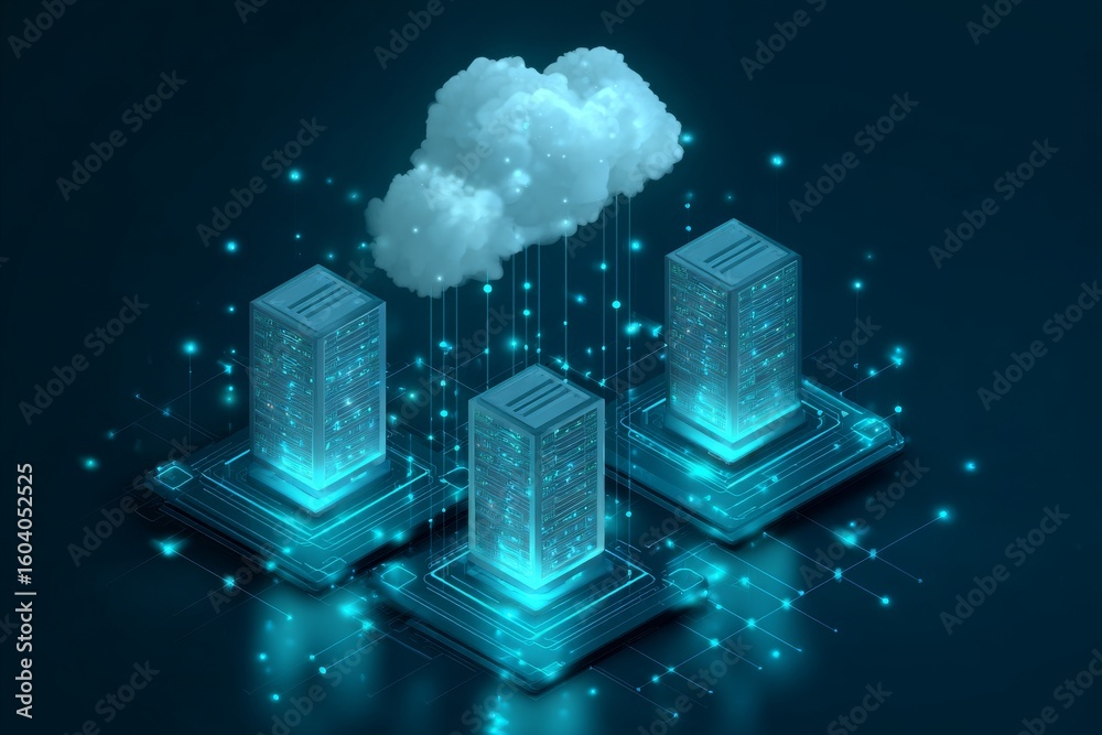 Poster the global connection of data servers in cloud computing networks