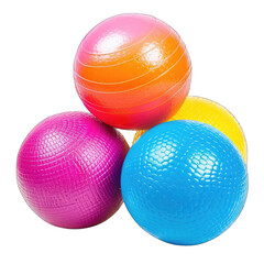 Colorful balls in a stack