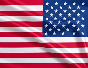 Naklejka premium Rippling American flag