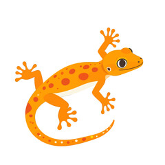 Obraz premium Orange Spotted Gecko Illustration