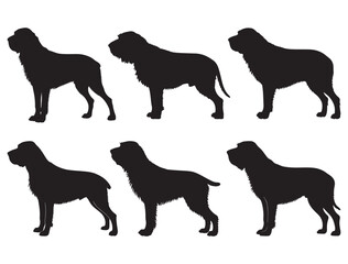 SPINONE ITALIANO DOG SILHOUETTE.