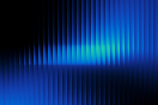 Glossy ribbed gradient with deep black, vibrant teal, and electric green tones. A sleek futuristic vibe with refracted glass texture and luminous movement. 