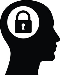 Locked Mind Silhouette Profile
