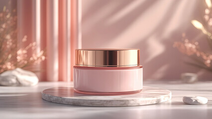 A top view of a organic scin care cream tube without labels