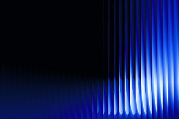 Minimalist black transitioning to deep blue with narrow glass rays. Sleek, sharp, and futuristic aesthetic. Vertical, narrow glass-like rays create a sleek and sharp appearance