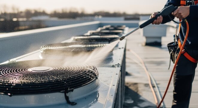 Efficient rooftop hvac system cleaning and filter maintenance for optimal airflow