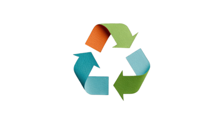 Recycled arrows, multi-color, symbol