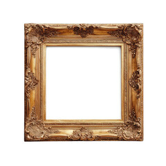 Gold ornate square picture frame (1)