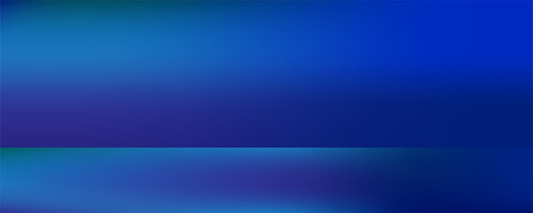 Blue-green gradient studio room, abstract background pattern, walls and floor reflect neon lights, dark tones and feel  speed of digital technology connected blue-green background. vector