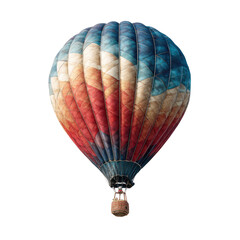 Naklejka premium Hot air balloon, colorful, 3D render