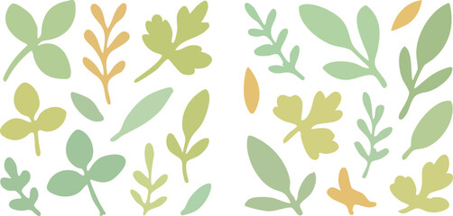 Delicate Leaf Pattern Design.
