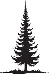 Obraz premium 8 Pine Tree Silhouette Bundle