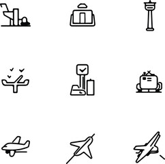 Simplified vector silhouette design representing architectural details with transparency