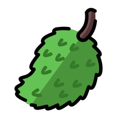soursop icon design	