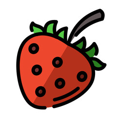 strawberry fruit icon design