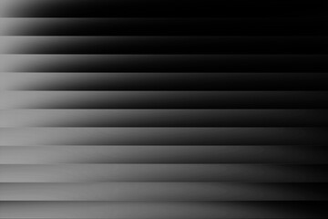 Obraz premium Monochrome gradient in black and grey with horizontal glass ripples. Smooth, minimal, and modern background. The smooth texture gives a minimal and modern aesthetic
